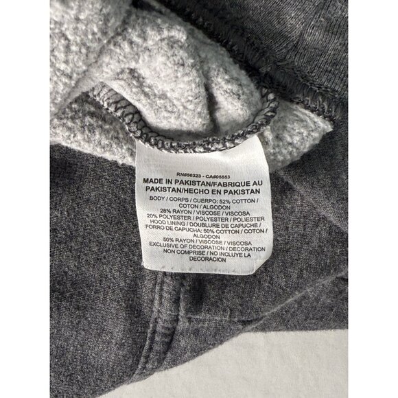 NIKE Sportswear Club Women’s LARGE Gray Funnel Neck Hoodie Sweatshirt - Picture 6 of 7